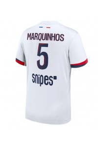 Paris Saint-Germain Marquinhos #5 Jalkapallovaatteet Vieraspaita 2025-26 Lyhythihainen